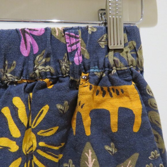 PRINCESS HIGHWAY X MODCLOTH Linen Blend Tiger Print Cropped Pull On Pants Size S - Picture 5 of 13